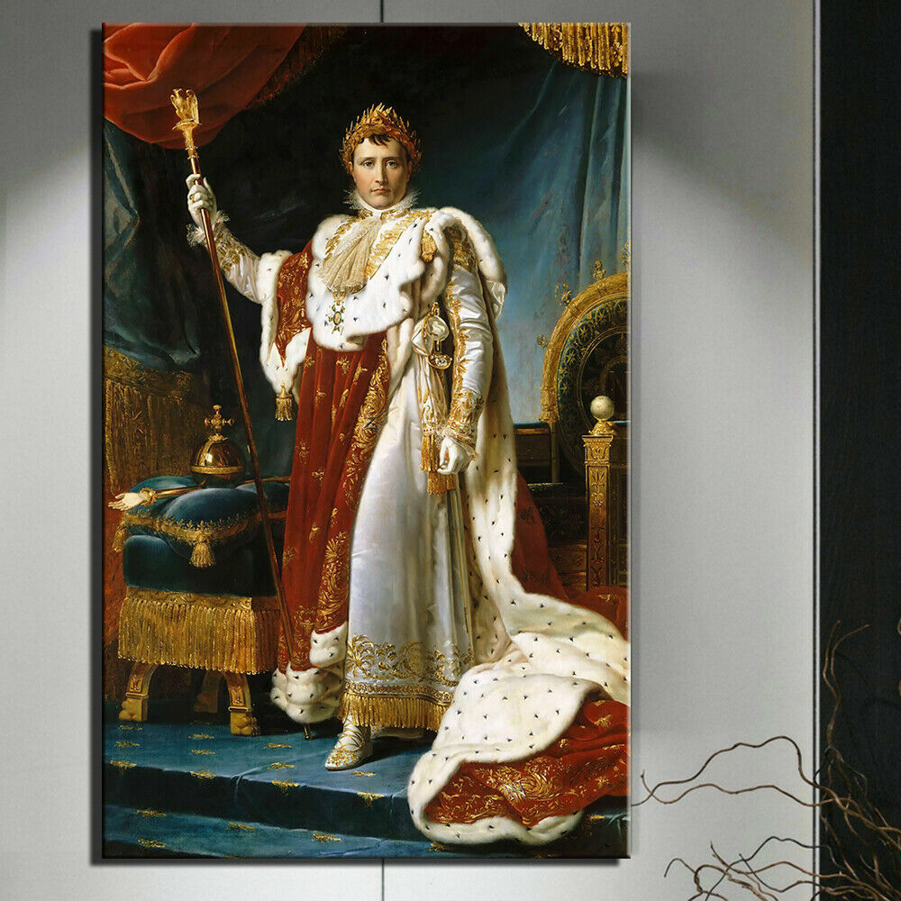 Toile tableaux empereur Napoléon 50x70 cm cadeau idéal pour passionné d'histoire