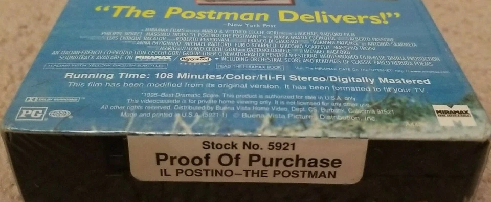 Il Postino (VHS, 1997) - Image 4 of 4