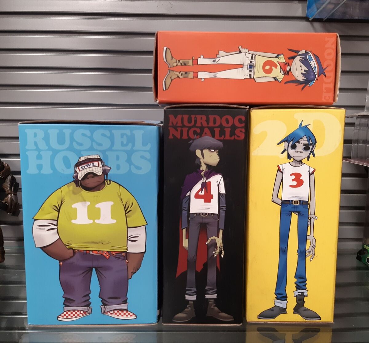 Gorillaz Kidrobot CMYK Toy Figures Set - Damon Alban Jamie Gorillaz Kidrobot CMYK Toy Figures Set - Damon Alban Jamie