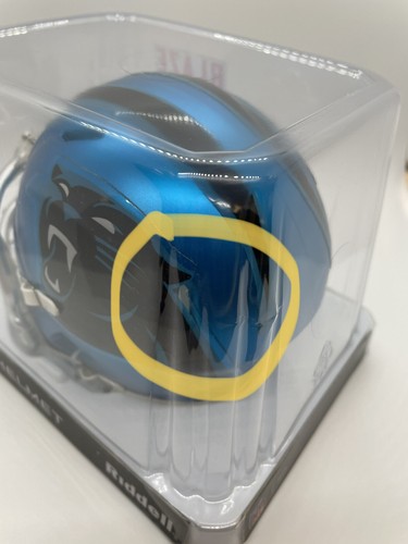 Carolina Panthers NFL Riddell Blaze Alternate Mini Helmet!!! Date Code May 2017 - Picture 8 of 8