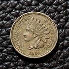 (ITM-6075) 1860 Pointed Bust Indian Cent ~ AU Condition ~ COMBINED SHIPPING!