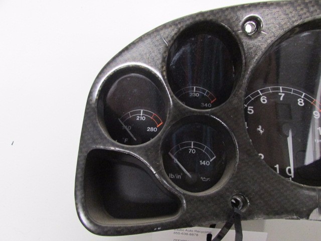 Ferrari 360, F1 Speedometer Head Cluster, Carbon Fiber Wrap, Used, P/N 190027