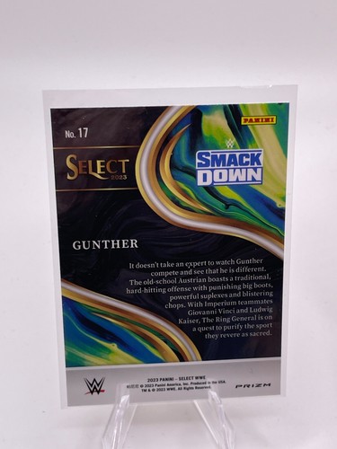 2023 WWE - Select - Sensations - Silver - #17 Gunther - Picture 2 of 2