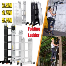 3.5M/4.7M/5.7M Folding Ladder Aluminium Multi Purpose Extension Working Platform