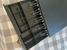 Volcora 500001 Black Electronic Auto Open Cash Register Drawer - With Keys