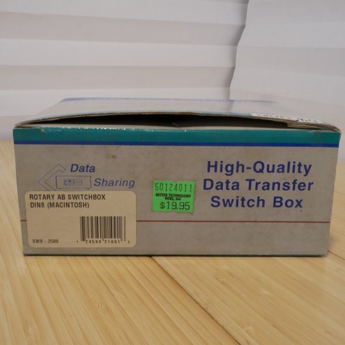NOS Vintage 8 Pin Serial Mini Din 8 AB Data Rotary Switchbox Macintosh DW-MD82 - Picture 7 of 10