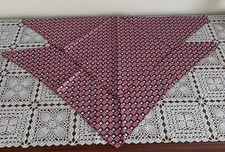 Two Patriotic Stars Design Dog Bandanas MEDIUM LARGE Tie On Scarf Brand New