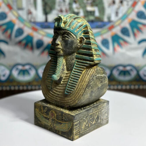 Pharaonisches Haupt Gottes Tutanchas: Authentisches altägyptisches Artefakt Ägypten v. Chr.