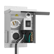 Easy-Install Waterproof 120V Generator Transfer Switch with Overload Protection