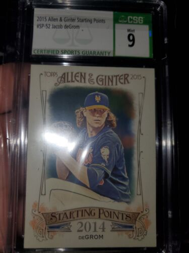 CSG 9 ~2015 Topps Allen and Ginter Starting Points #SP52 Jacob deGrom RC POP 1๐ - Picture 2 of 7