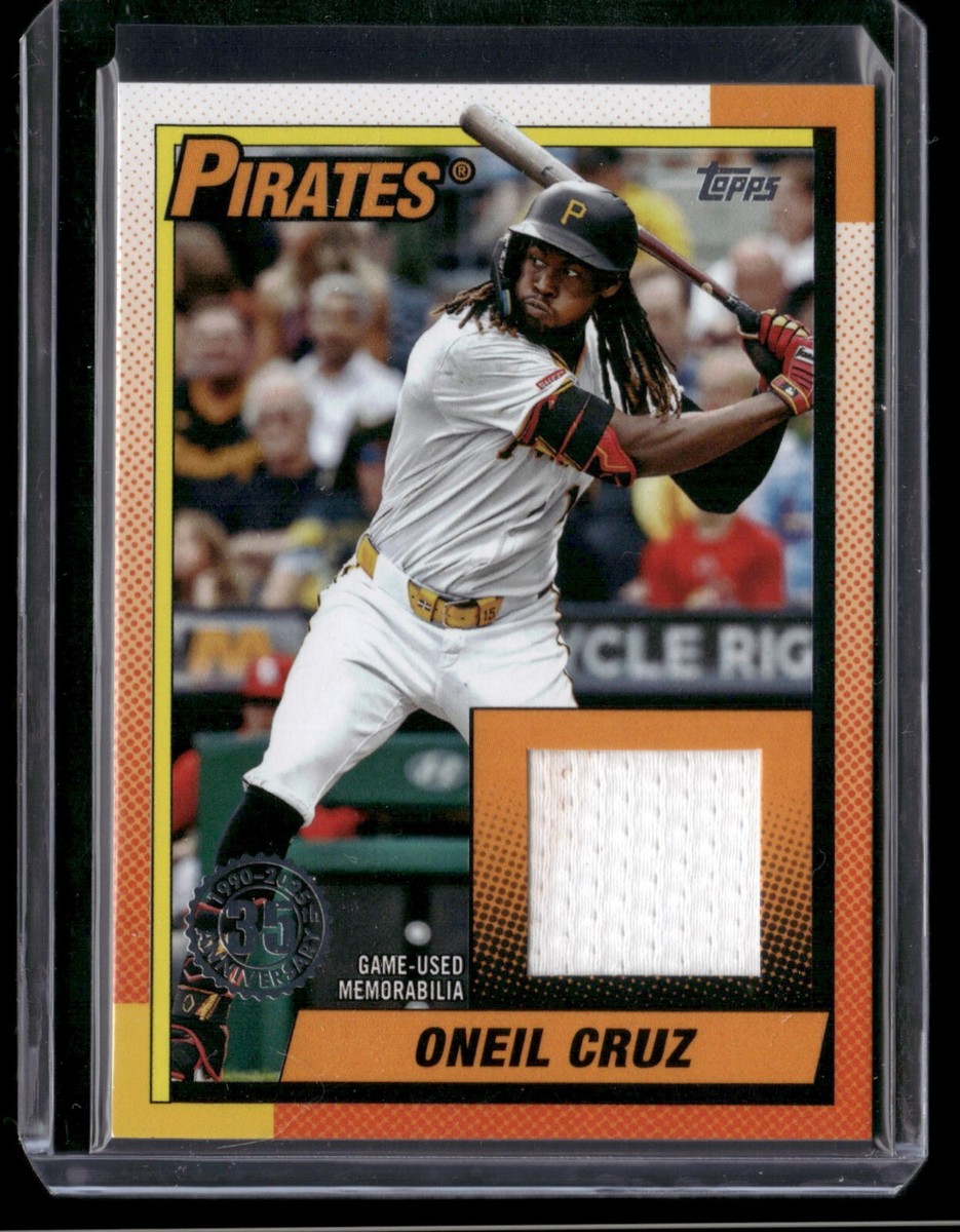 ONEIL CRUZ TOPPS 直筆サインカード Oneil Cruz 2025 Topps Series 1 35th Anniversary Game Used