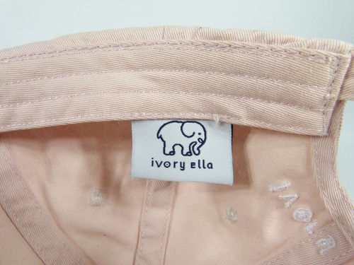 Ivory Ella Kids Girls Pink Elephant Adjustable Strapback Hat - Picture 7 of 7