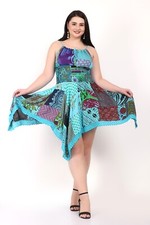 Women's Multi Patch Handkerchief Hem Spaghetti Strap Dress Mix lot Wholesale