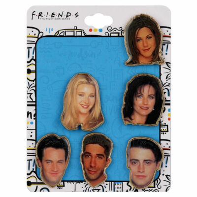 Friends The TV Series -Set of Cast Faces Enamel Lapel Pin New