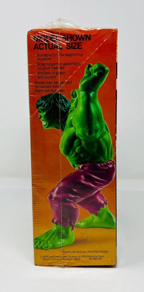 KIT MODELO MPC 1978 increíble Hulk Snap Together sin usar, en caja Marvel sellado Foto 2 de 4