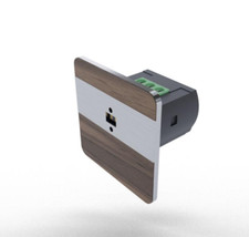 F&F DRL-12 40 Laser Bewegungsmelder Lichtschranke Beleuchtung Satin Nussbaum 