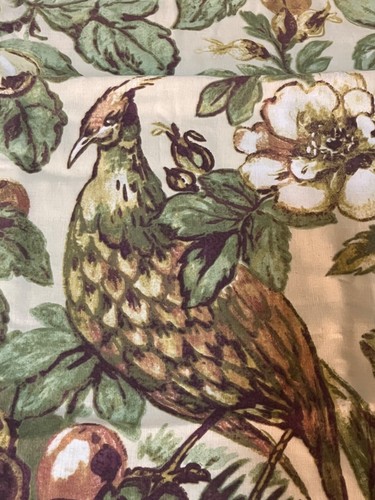 POTTERY BARN Giorgetta pillow cover pheasant bird pears floral cinna green - Picture 10 of 12