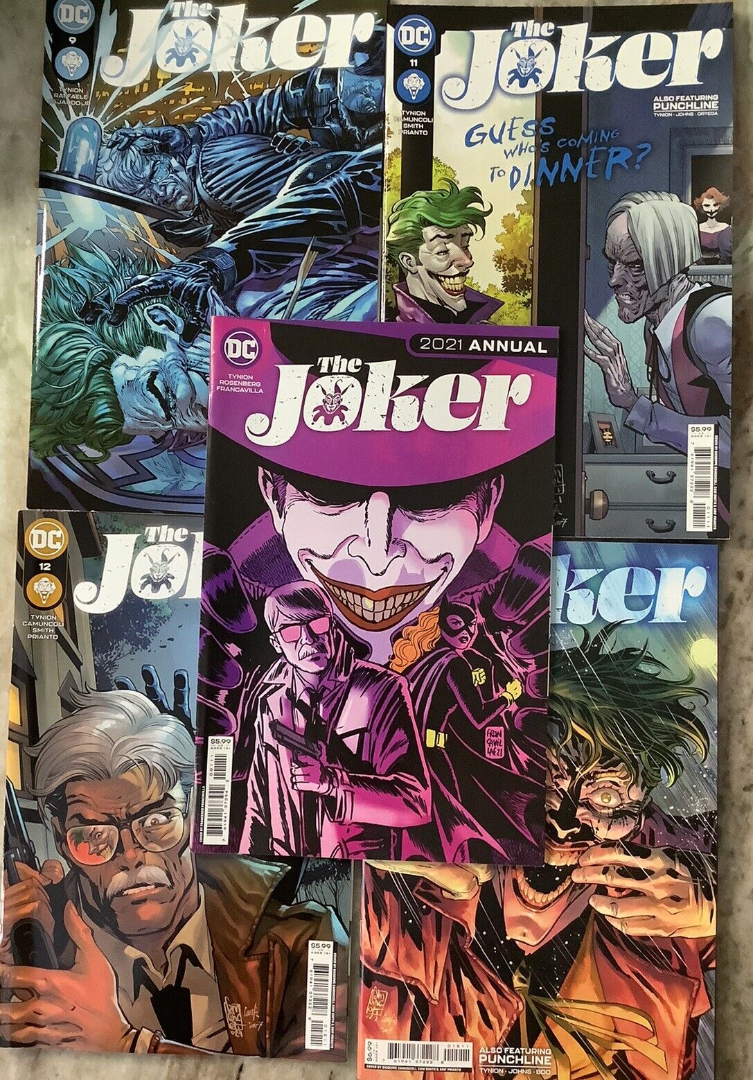 The Joker 9,11,12,15 & Annual 2021 DC 2022 Comic Books