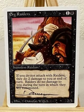 MTG Magic Erg Raiders Signed Artist Proof x1 3RD Revised 3ED Dameon Willich