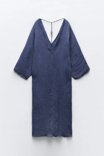 NWT ZARA LINEN KAFTAN SPECIAL EDITION S $109 7879 - 第 5/6 張圖片