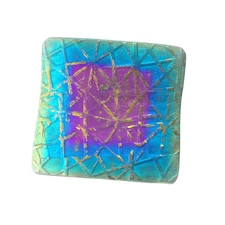 Giampouras 5051 ~ Anodized Colored Titanium Square Pendant