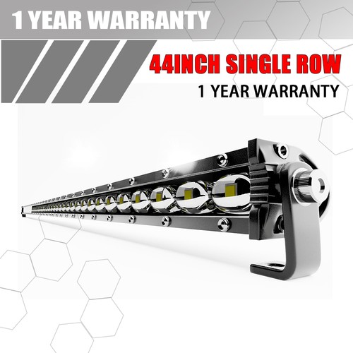 44in 46in 126W Single Row LED Light Bar Ultra-Slim Combo Beam 6D Reflectors - Picture 1 of 9