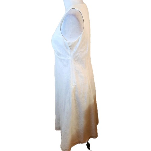Abito svasato vintage Depeche Mode Yves Cossette donna fit N taglia 8 bianco avorio - Foto 5 di 23