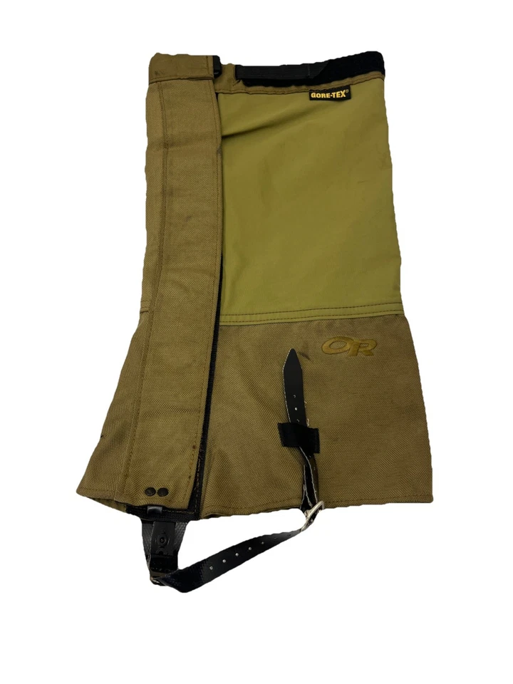 US Military Issued Outdoor Research Expedition Boot Gaiters, Coyote SIZE Large - Image 3 of 4