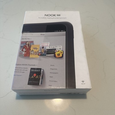 New  ob Barnes & Noble Nook HD 8GB Wi-Fi  Tablet white 