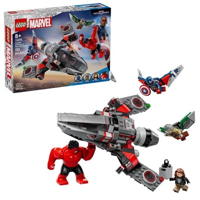 LEGO Marvel Captain America vs. Red Hulk Battle Building Set - Multicolor