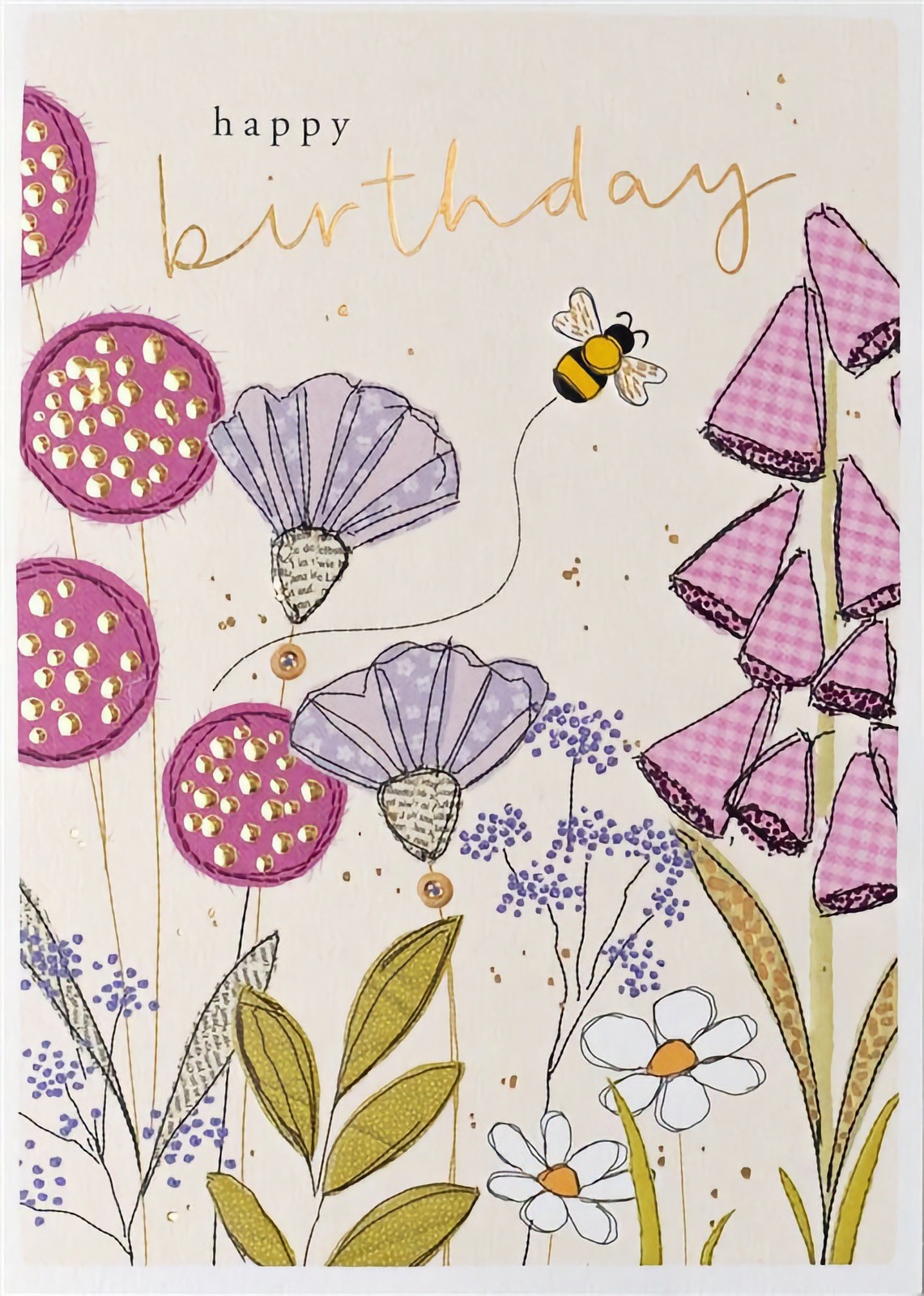 Meadow Flowers Premium Birthday Card Female Mum Nan Sister Daughter Aunt Friend