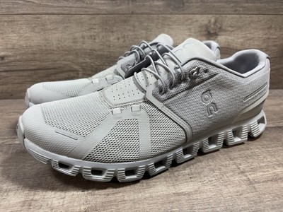 On Cloud 5 Gray Athletic Running Walking Shoes Sneakers 59.98025 Mens Size 12