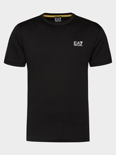 EA7 Emporio Armani Men’s Mesh Tape Logo T-shirt Regular Fit Black