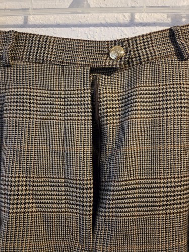 Vintage Ralph Lauren Wollhose Damen Größe 8 Plissee Prince of Wales - Bild 2 von 10