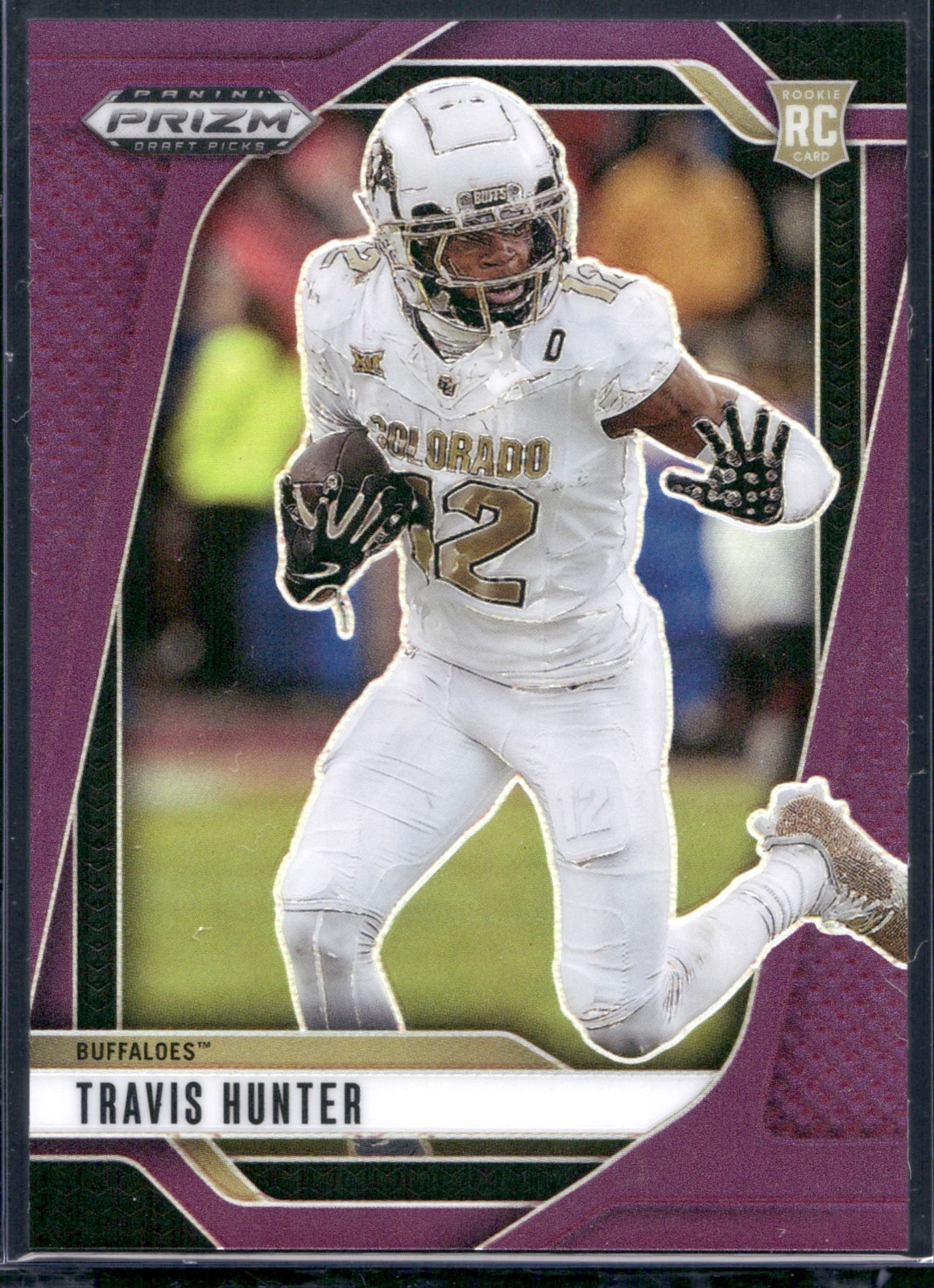 2025 Prizm Draft Picks Travis Hunter Purple Prizm /99 #21