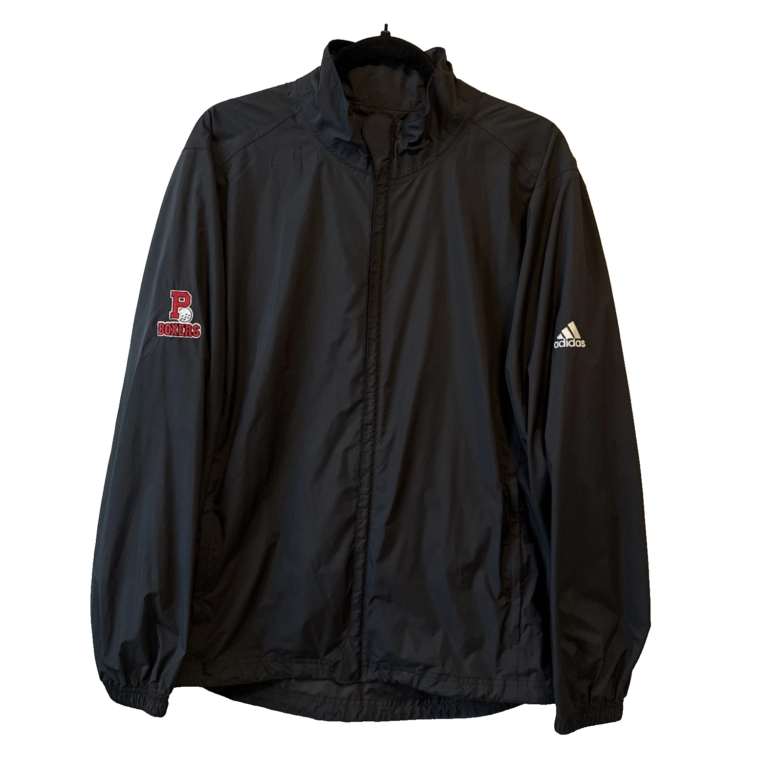 Adidas Pacific University Boxers Logo ClimaProof Rain Windbreaker Jacket Large