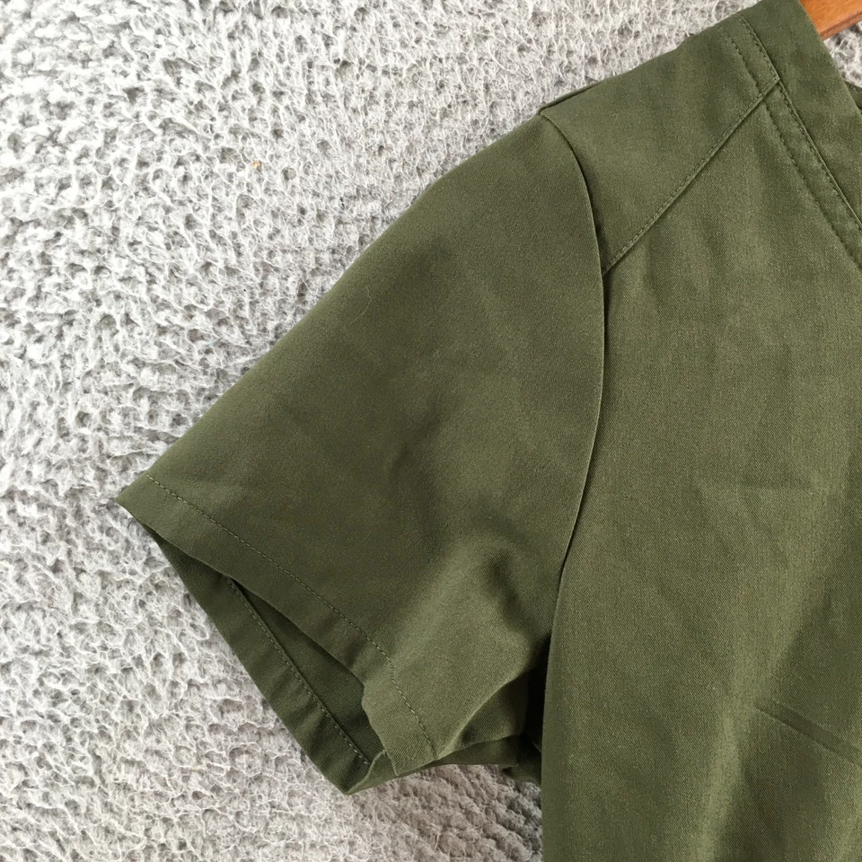 Greys Anatomy by Barco Spandex Stretch Emma 4-Pocket Scrub Top Womens XS Green - Image 4 of 4