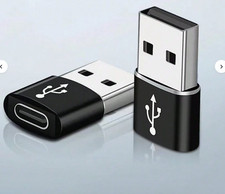 1pc Aluminum Alloy USB to Type-C Adapter – Fast Charging & Data Transfer Made Ea
