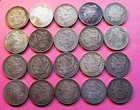 FULL ROLL OF 20 SILVER MORGAN DOLLARS. CIRCULATED.  SOME WITH MINT MARKS.