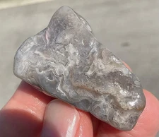 28g Polished Crazy Lace Agate Palmstone Freeform Display piece