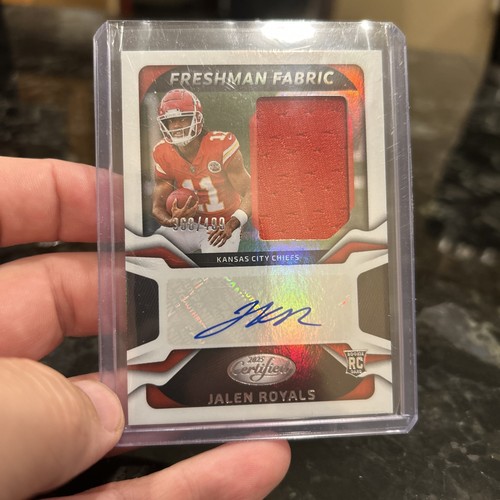 Panini 2025 Certified Jalen Royals Freshman Fabric Auto RC Mem #FBC-JRS /499