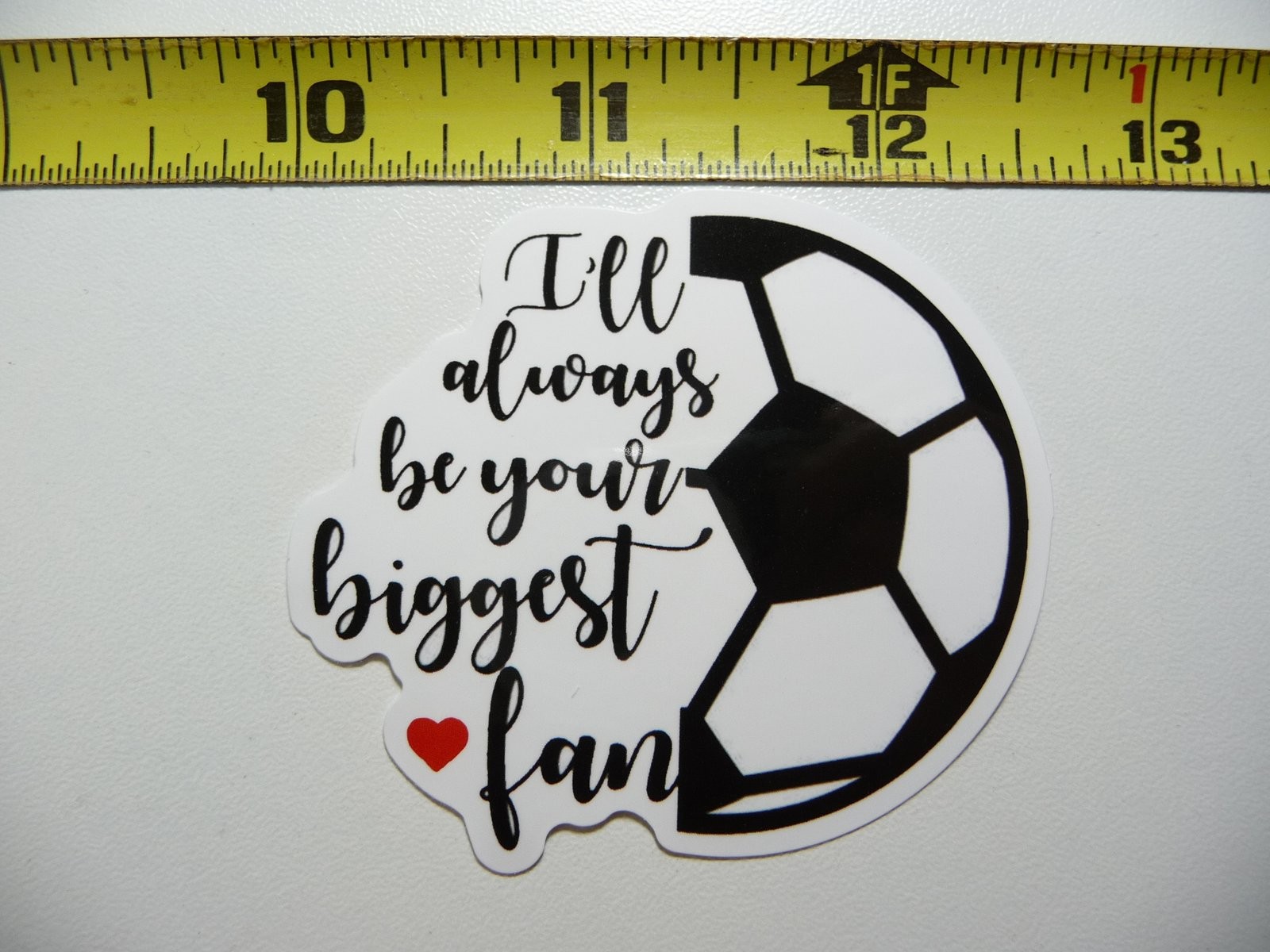 Biggest Soccer Fan Decal Sticker for School Games Team Matches Sports