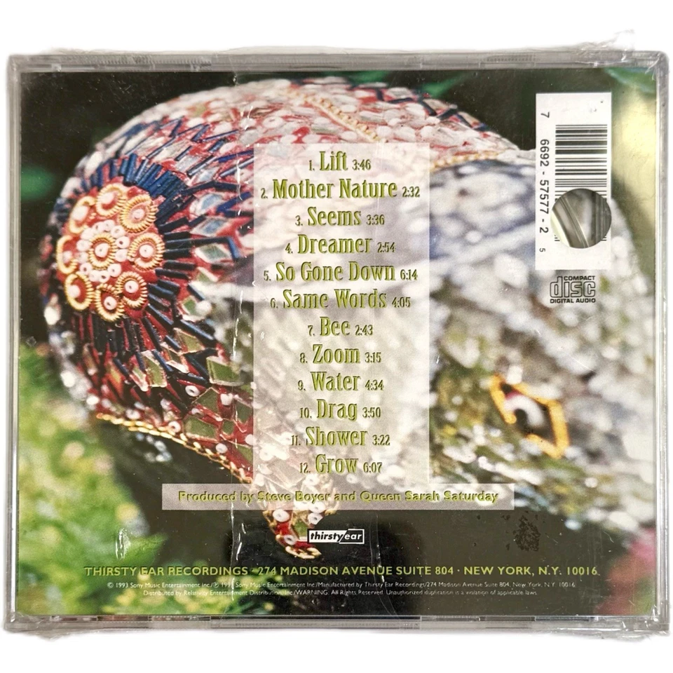 Queen Sarah Saturday Weave CD Sealed 1994 Thirsty Ear Alt Rock Grunge Indie - Imagem 2 de 2