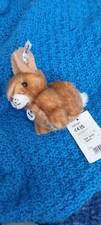 OSTERN Steiff 080081 süßer HOPPEL Hase 14 cm braun  (sitzend) Absolut NEU