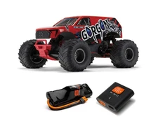 Arrma Gorgon 4X2 MEGA 550 Brushed 1/10 Monster Truck RTR (Red) [ARA3230ST2]