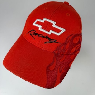 Chevrolet Racing Ralph White Baseball Cap Herren Rot Verstellbar Flames NASCAR
