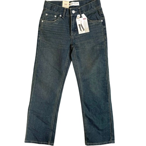 Levi’s 505 Jeans Boys Size 10 Straight Leg Relaxed Denim Dark Wash Casual New