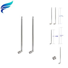 Police Radio Scanner Antenna 20-1300MHz 7 Section Telescopic BNC Male 2-Pack ...