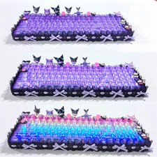 Kuromi My Melody Doll RGB Lace Wireless Mechanical Keyboard Tri-mode 100 keys