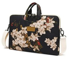 Laptop Shoulder Bag for 15 Inch/15.6 Inch 15 inch/15.6 inch Black Peony